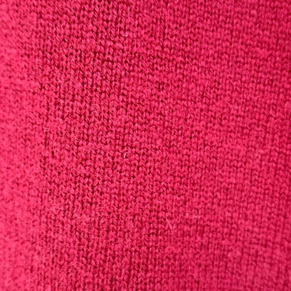 New Tag Cashmere Nordstrom Wool Red Oxblood V Neck Sweater XL - Picture 6 of 8
